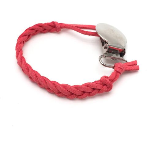 Loved by Sophia Claire Leather Pacifier Clip